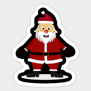 cute santa claus characters Sticker